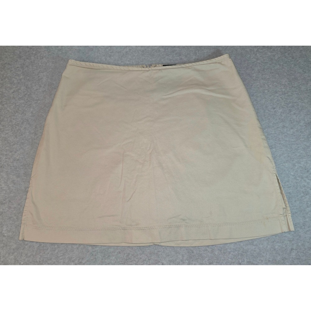 Vtg David Paul Skort Beige Golf Tennis Casual Activewear Women's Size 12